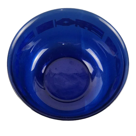 Vintage 1972 Cobalt Blue Olympics Flage Bowl Munich Germany Made in Frances - Picture 2 of 4